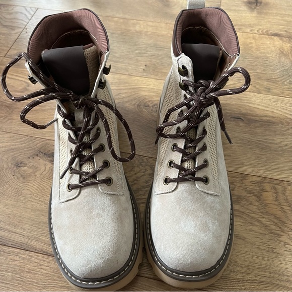 Steve Madden Cino Taupe Suede Boots - Picture 5 of 9